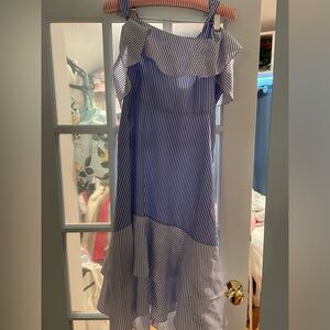 J Crew Size 2 blue stripe dress